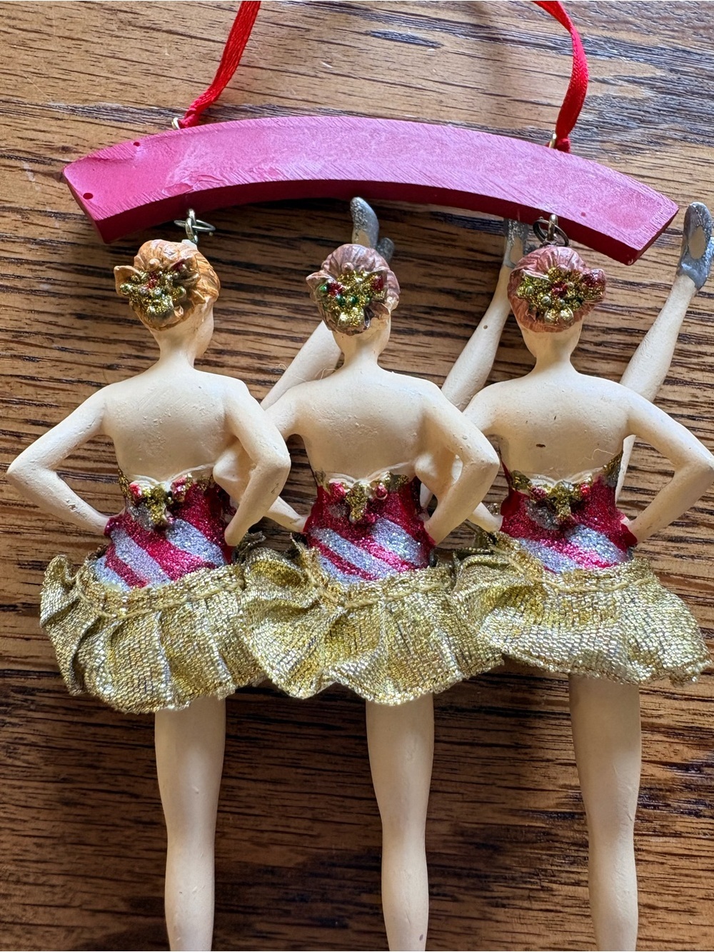 2007 3 Kicking Candy Cane Radio City Rockettes Christmas Ornament- 75th Ann. - Picture 9 of 16